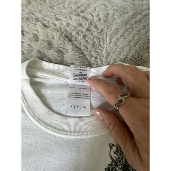 Gildan VBGrafx Girls Tshirt White with Skull, Sword Lime Green Letter Sz SP - Picture 4 of 9